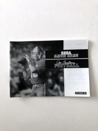 Joe Montana Football (Sega Game Gear-manual) #20