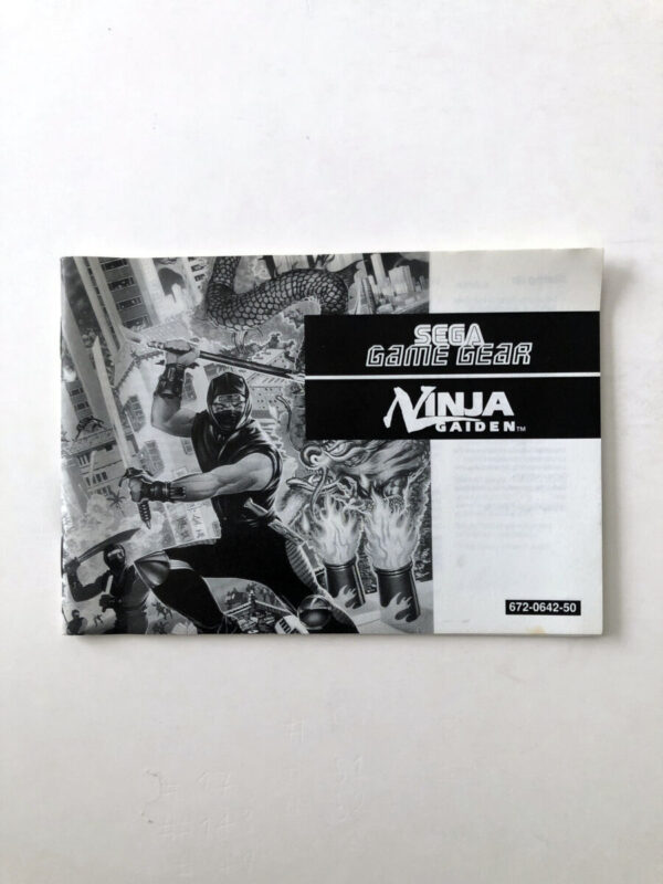 Ninja Gaiden (Sega Game Gear-manual) #24