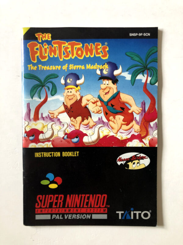 The Flintstones The Treasure of Sierra Madrock (SNES Manual) #86