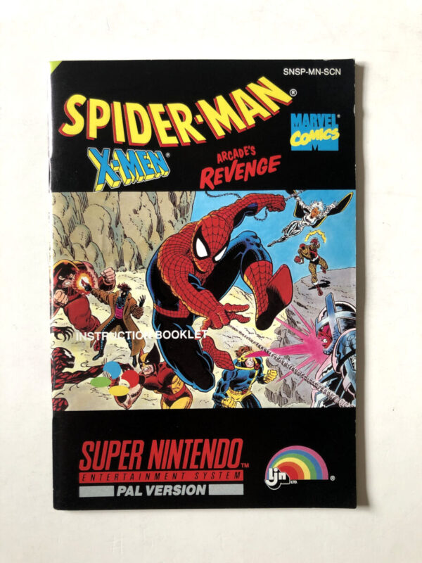Spider-Man X-Men Arcades Revenge (SNES Manual) #93