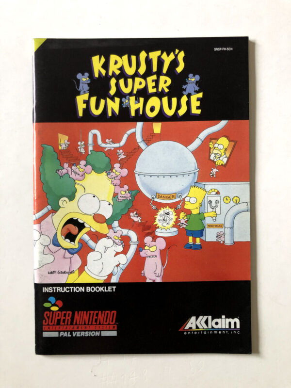 Krustys Super Fun House (SNES Manual) #111