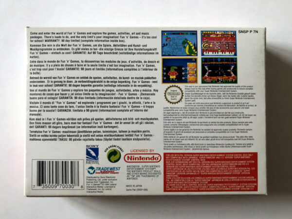 Fun n Games, Paint, Games, Music, Style (SNES i original emballage) #144 - Image 8