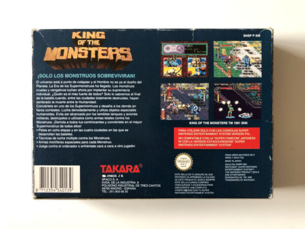King of the Monsters (SNES i original emballage) #187 - Image 9