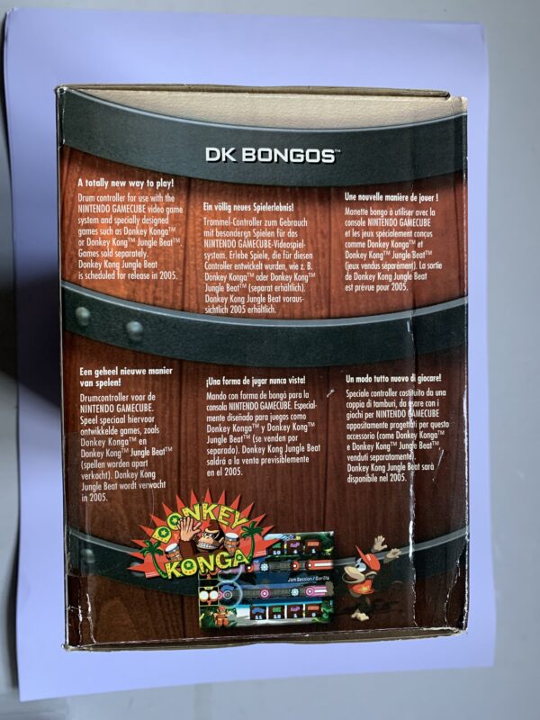 Donkey Konga-trommer + Donkey Konga i original emballage(Gamecube: Spil) - Image 5
