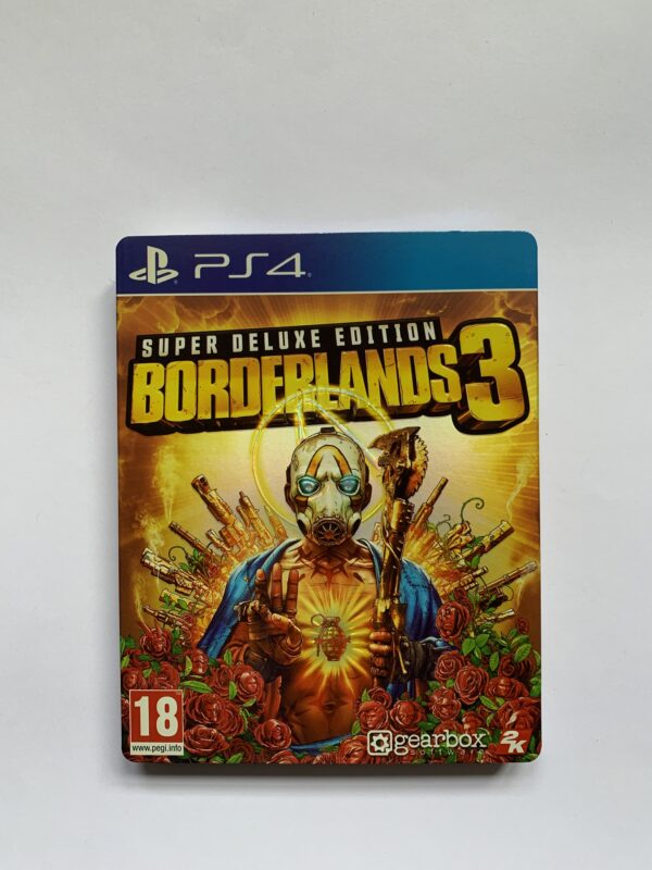Borderlands 3 Super Deluxe Edition steelbook og sleeve(PS4 brugt)