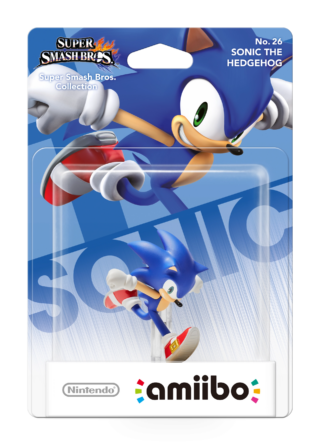 Smash: No. 26 - Sonic(i original emballage)(Amiibo)