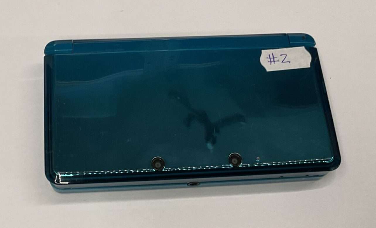 3DS Aqua Blue inkl oplader #2 - Billede 2