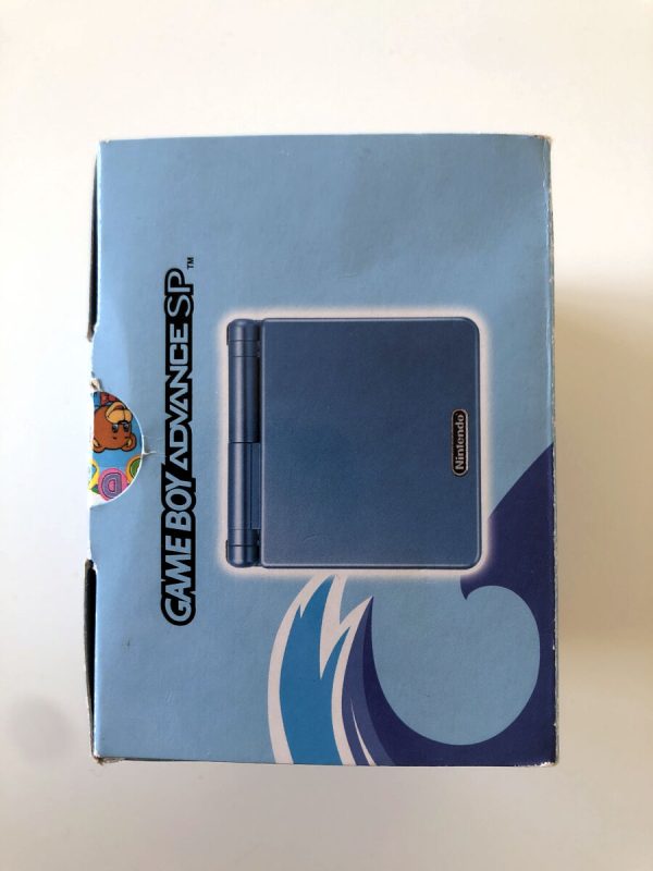 Gameboy Advance SP 101: Surf Blue Edition inkl. oplader (Original emballage.) - Image 6