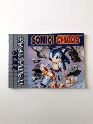 Sonic Chaos (Sega Game Gear-manual) #53