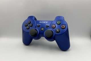 Playstation 3: Controller UDEN KABEL(blå)(brugt)