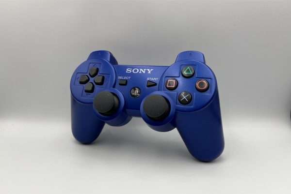 Playstation 3: Controller UDEN KABEL(blå)(brugt)