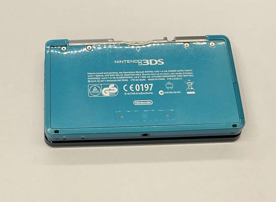 3DS Aqua Blue inkl oplader #3 - Billede 3