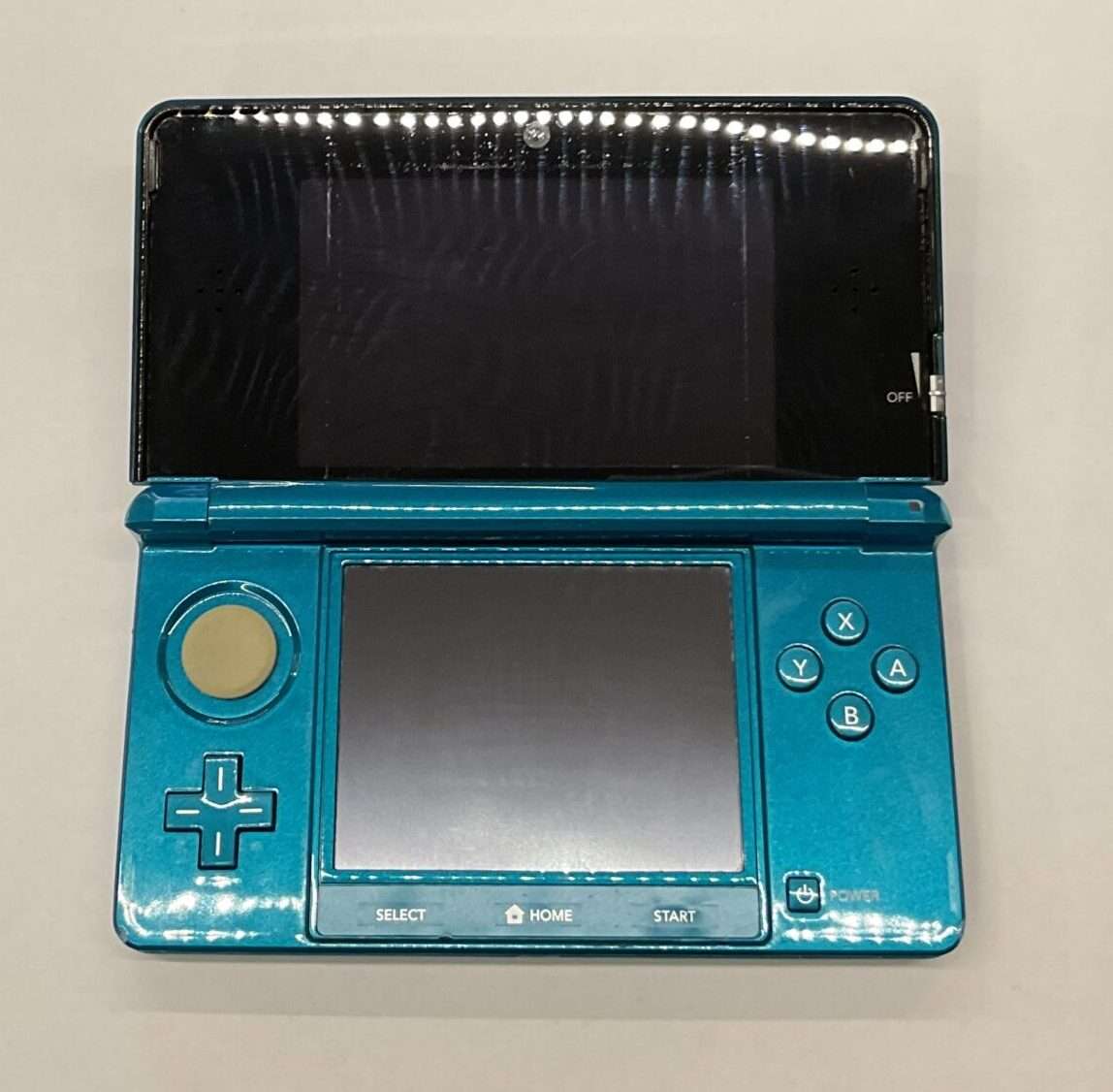 3DS Aqua Blue inkl oplader #3 - Billede 4