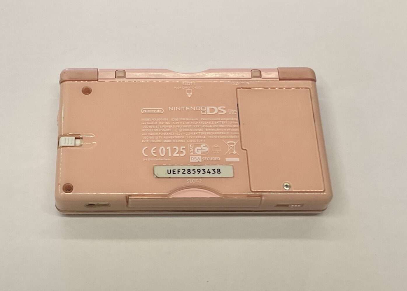 DS lite: Pink inkl. oplader #3 - hængsel knækket, men virker - Billede 3