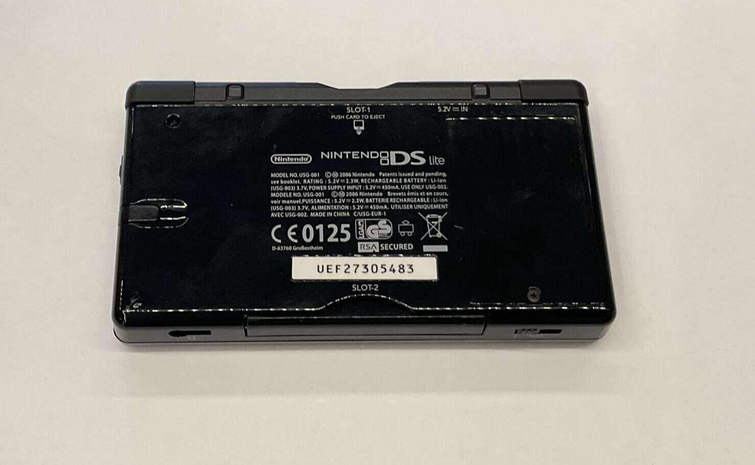 DS lite: Onyx Black inkl. oplader #2 - skærm lidt mørkere end normalt - Billede 3