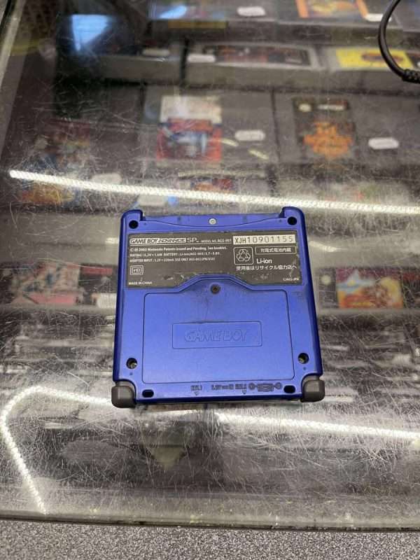 Gameboy Advance SP 001(blue/cobalt) inkl. oplader #1 - Billede 3