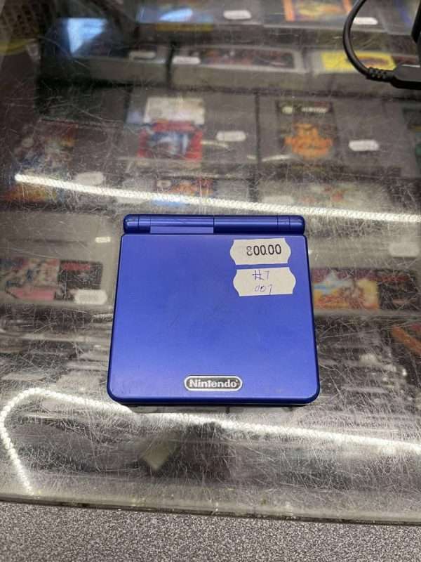 Gameboy Advance SP 001(blue/cobalt) inkl. oplader #1 - Billede 2