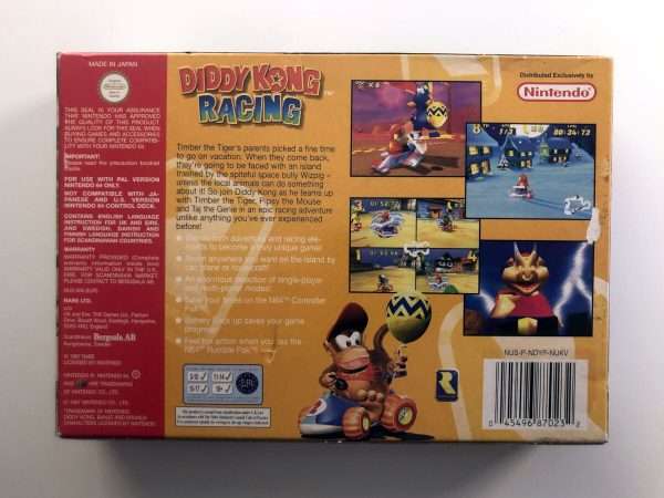 Diddy Kong Racing (N64 i original emballage) #374 - Image 8