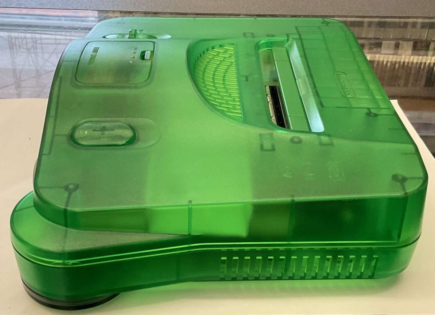Nintendo 64 Jungle Green - “spilklap” mangler delvist, se billeder(konsol) - Billede 4
