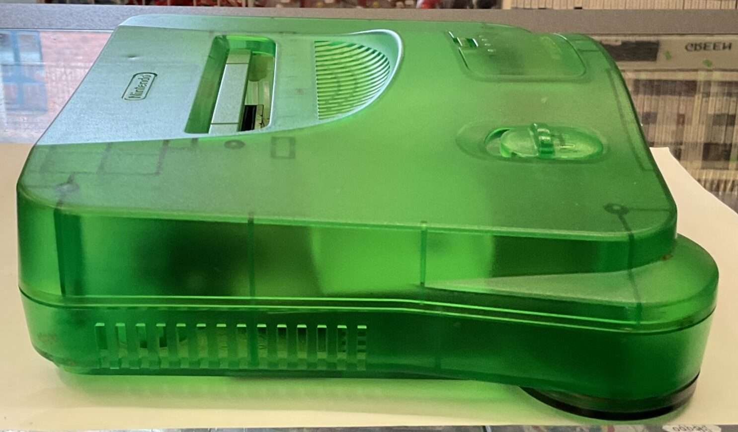 Nintendo 64 Jungle Green - “spilklap” mangler delvist, se billeder(konsol) - Billede 6