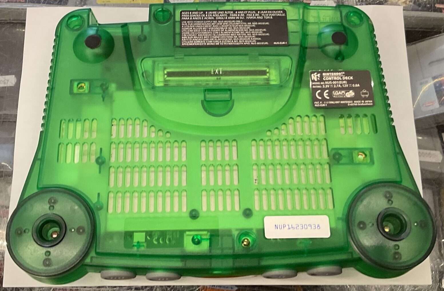 Nintendo 64 Jungle Green - “spilklap” mangler delvist, se billeder(konsol) - Billede 7