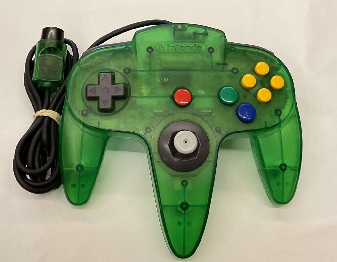 Nintendo 64 Jungle Green - “spilklap” mangler delvist, se billeder(konsol) - Billede 8