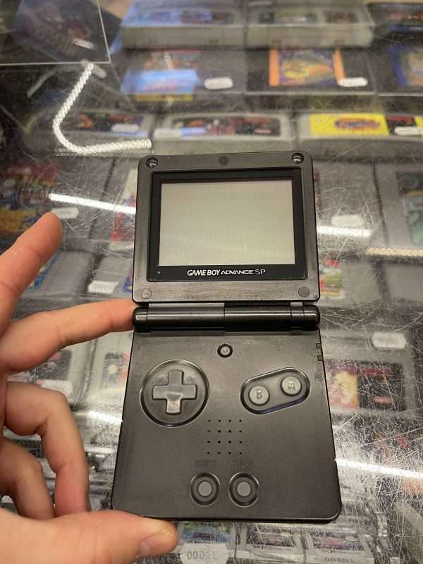 Gameboy Advance SP 001 Onyx black (sort) inkl. oplader #2 - se billeder - Billede 3