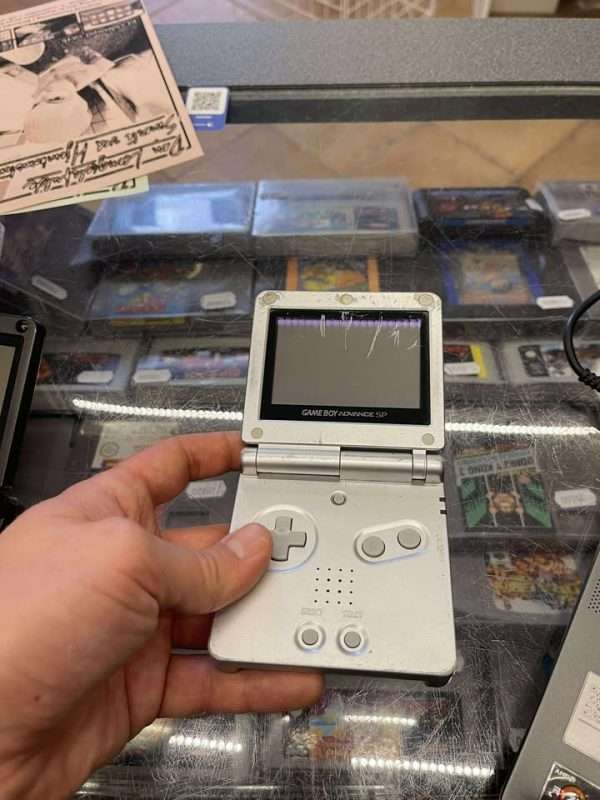 Gameboy Advance SP 001(silver) inkl. oplader #4 - se billeder - Billede 2
