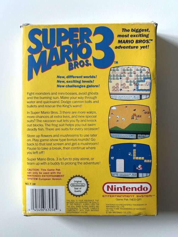 Super Mario Bros 3 (NES- box og Manual)(TOM/EMPTY) #214 - Image 10
