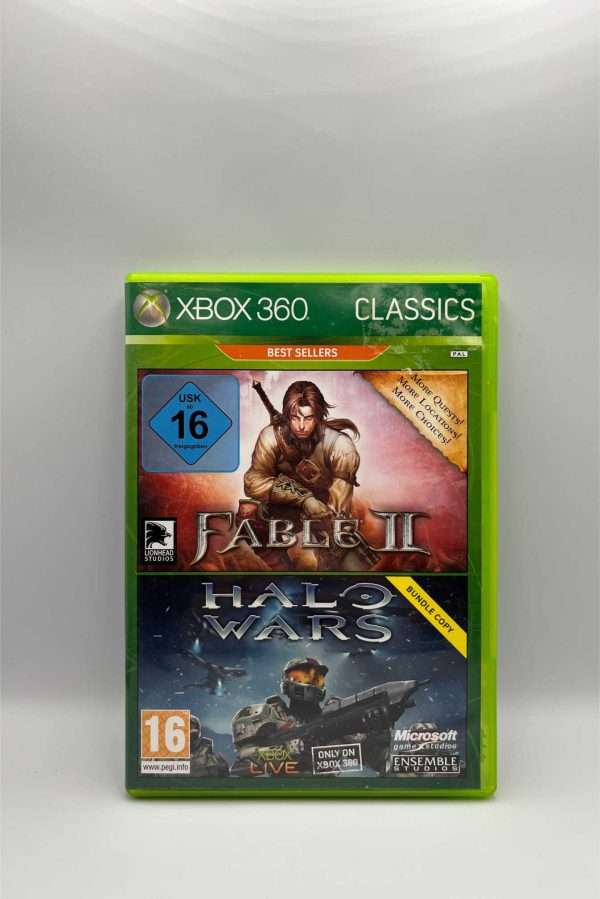 2 games: Fable II / Halo Wars(Classics)(360)