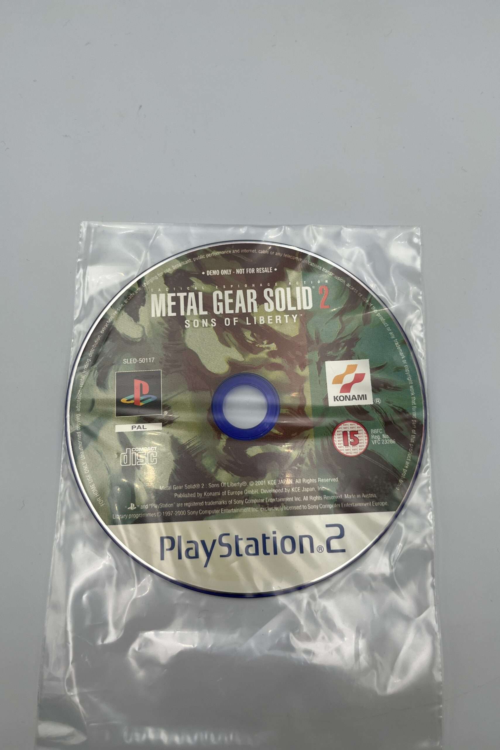 Metal Gear Solid 2: Sons of Liberty(PS2) - Demo-disc