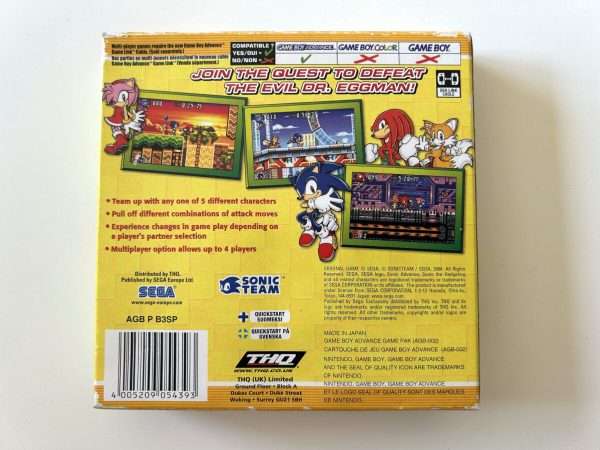 Sonic Advance 3 (GB Advance: Spil i original emballage) #360 - Image 8