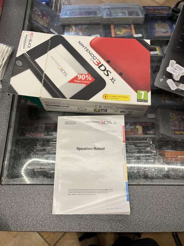 3DSXL Red i original emballage - (TOM/EMPTY) #2 - Image 7