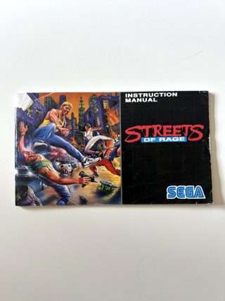 Streets of Rage (Sega Mega Drive-manual) #53