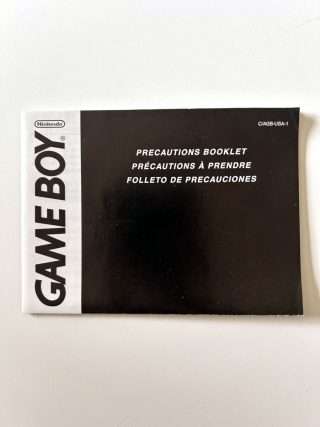 Precautions Booklet (GB Classic Manual) #208