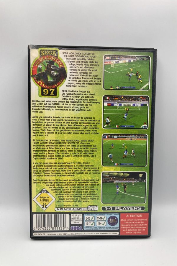 Sega World Wide Soccer 97 (SWWS 97) (Saturn) - med manual #2 - Image 2