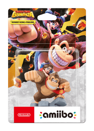 (Forudbestilling)Donkey Kong Bananza: Donkey Kong & Pauline(Amiibo i original emballage)