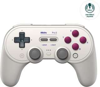 8BitDo Pro 2 Gamepad Silver purple buttons(Switch)