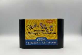 The Ren & Stimpy Show presents: Stimpy's Invention(Sega Mega løse spil) - Grim label