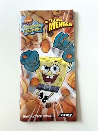 Spongebob Squarepants - The Yellow Avenger (PSP-manual)