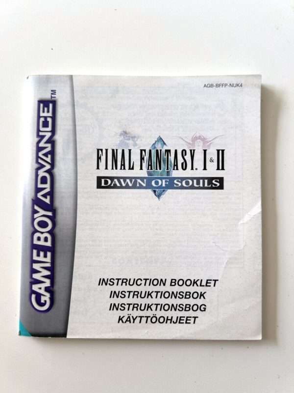 Final Fantasy 1 & 2 Dawn of Souls (GB Advance Manual) #177