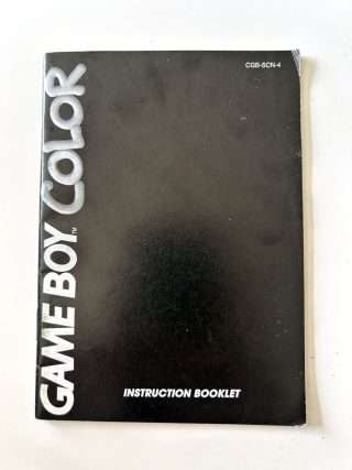 Game Boy Color Instruction Booklet (GB Color Manual) #83