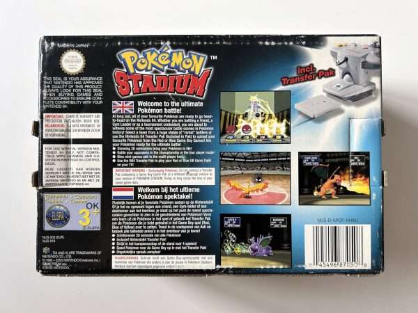 Pokemon Stadium(N64 i original emballage) #394 - mangler papinlay - Billede 8