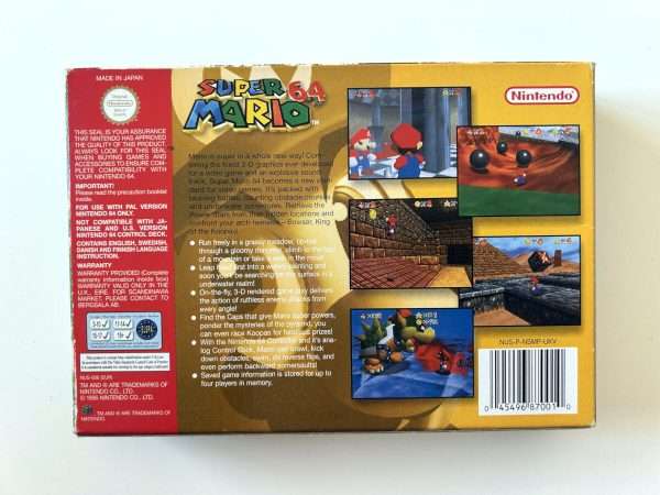 Super Mario 64 (N64 i original emballage) #400 - Billede 8