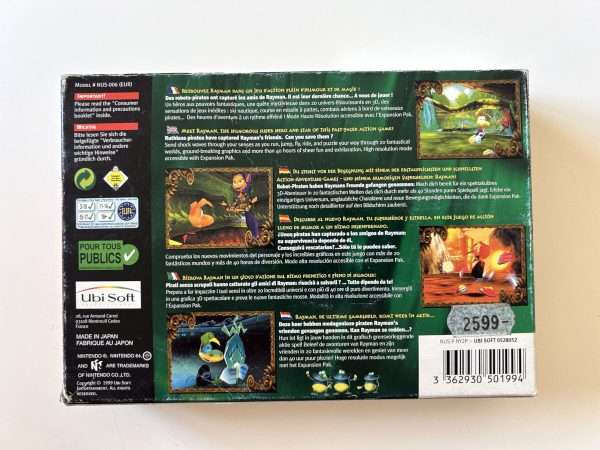 Rayman 2 The Great Escape (N64 i original emballage) #398 - Billede 9