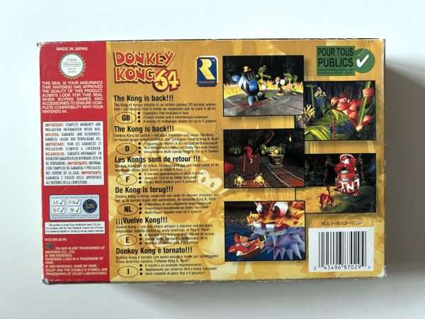 Donkey Kong 64 (N64 i original emballage) #402 - se beskrivelse - Billede 12