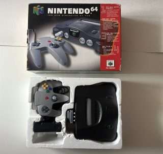 Nintendo 64 Konsol (I original emballage. Ikke spritny)(N64)
