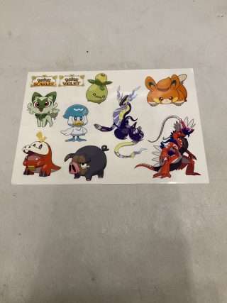 Pokemon Scarlet/Violet Klistermærker - LÆS BESKRIVELSE