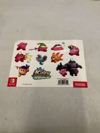 Kirby and the Forgotten Land Klistermærker - LÆS BESKRIVELSE