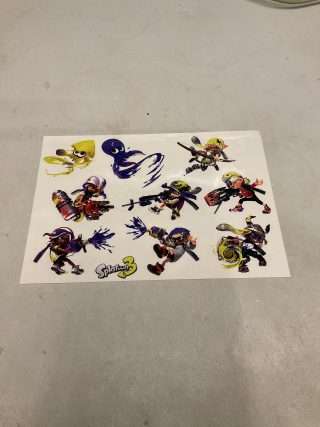 Splatoon 3 Klistermærker - LÆS BESKRIVELSE